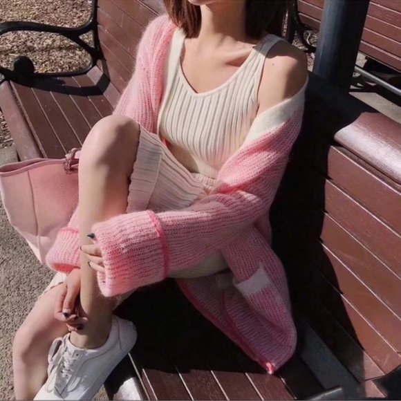 MM6 Maison Margiela Pink Cardigan in Women’s Size XS - Picture 9 of 12